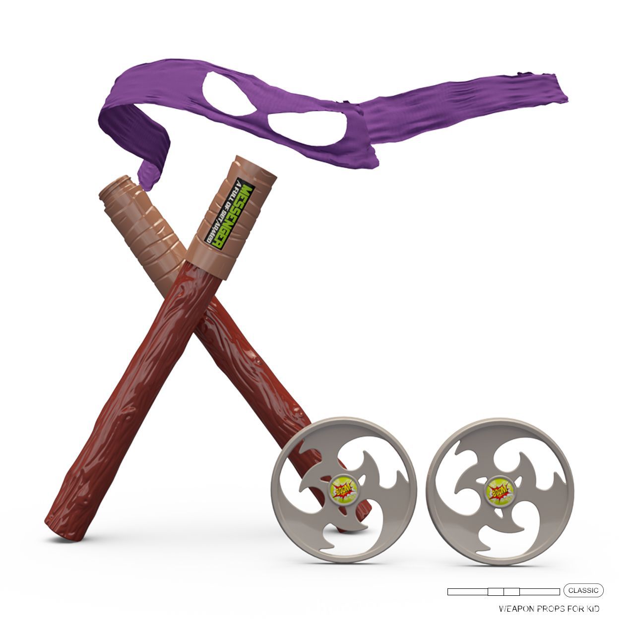 Teenage Ninja Turtles Eye Mask - Cosplay Prop Knife ulasan dan harga