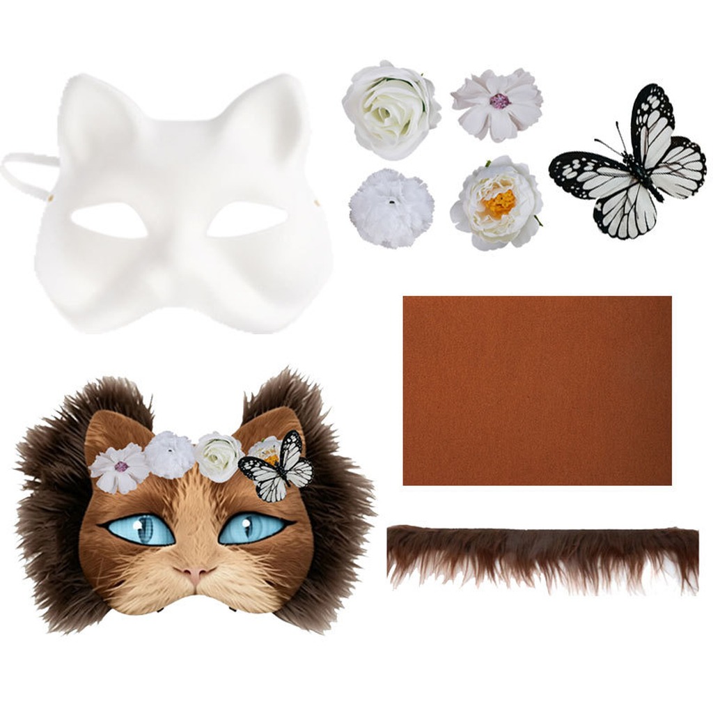 Mask With Diy Painting Set For - Cosplay Prop Painting ulasan dan harga