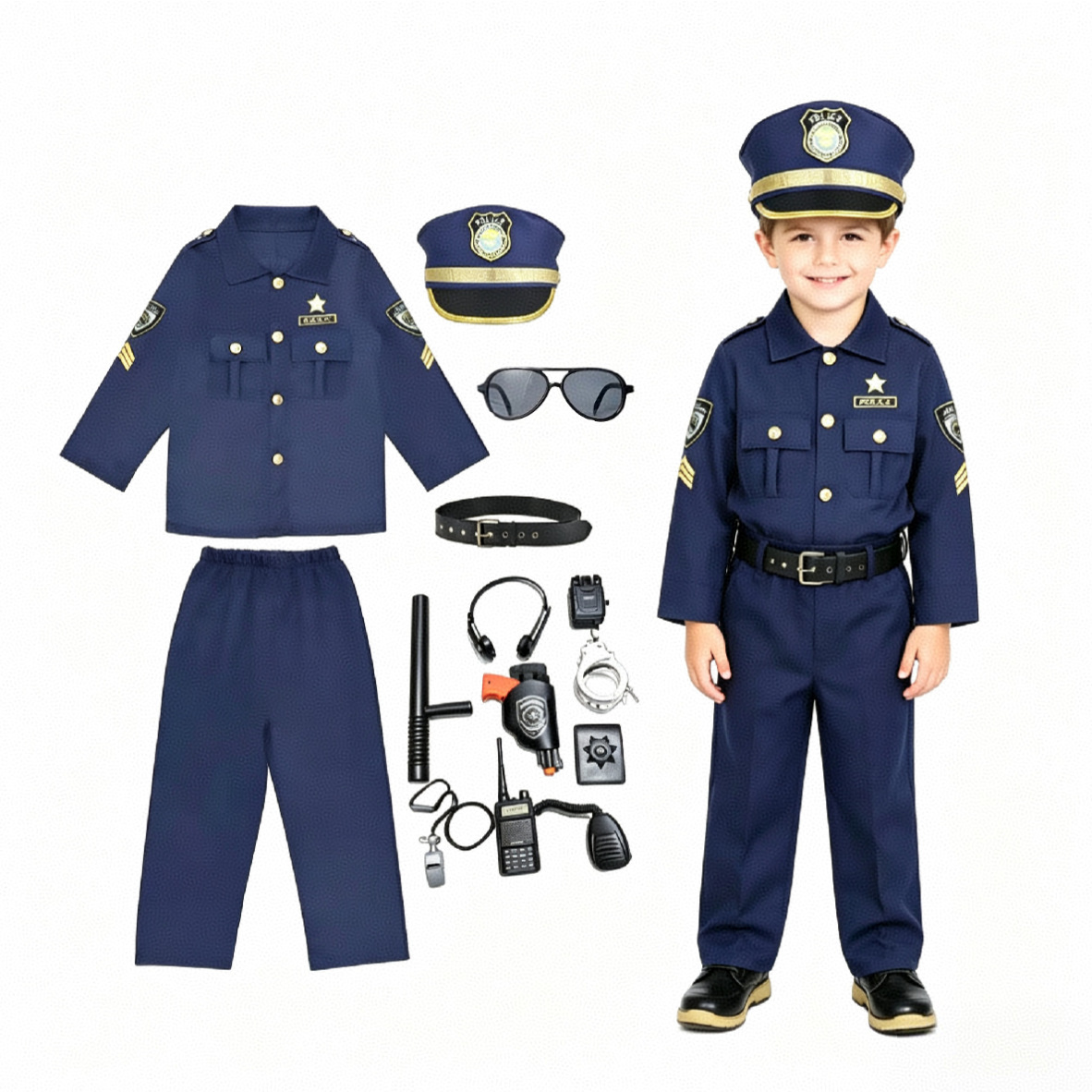 Children Officer Cosplay Outfi - Cosplay Prop Kit ulasan dan harga