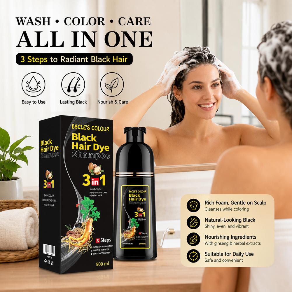 3 In 1 Easy Hair Dye Shampoo I - Hair Spray Color ulasan dan harga
